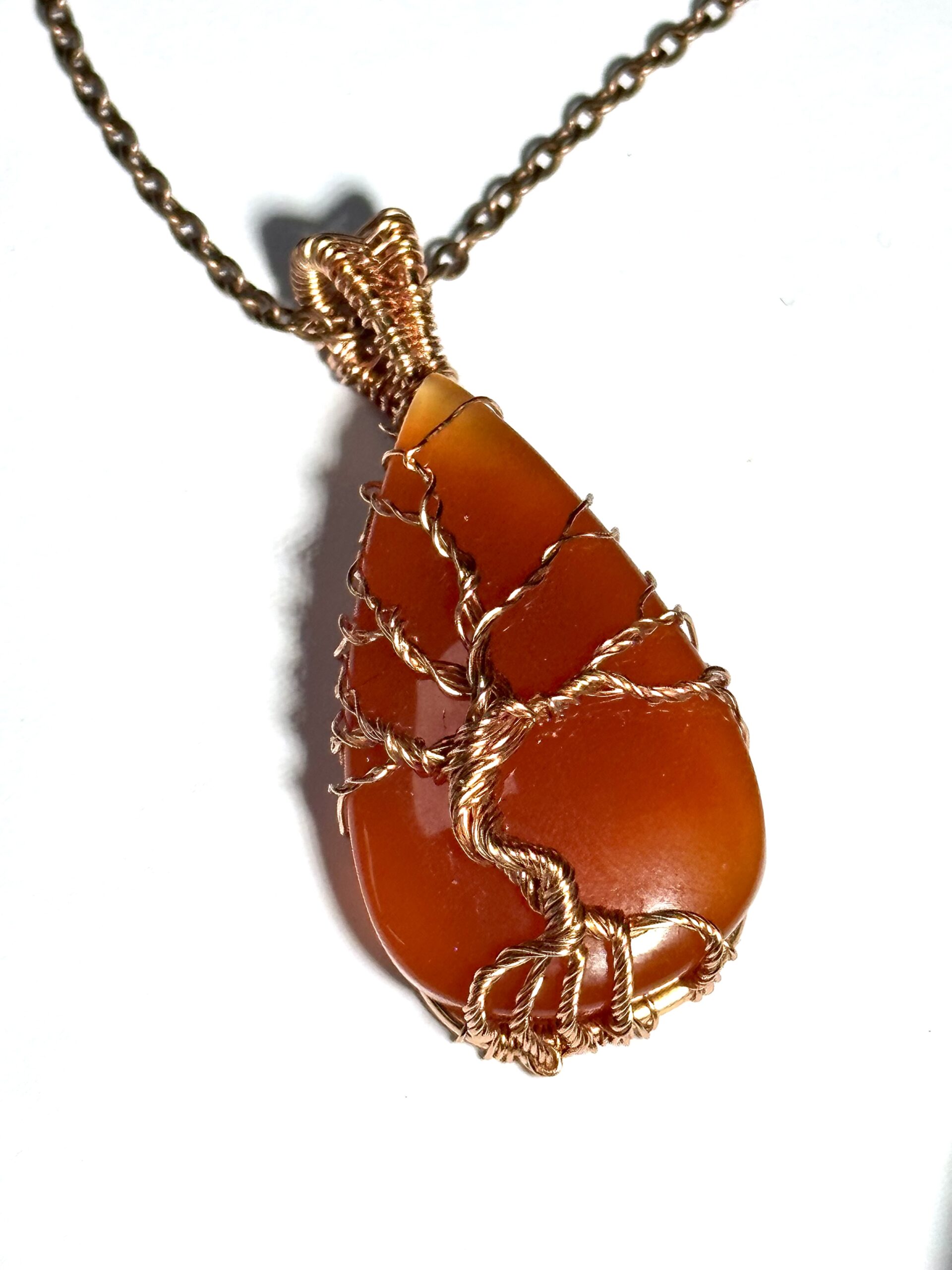 Copper and Carnelian Tree of Life